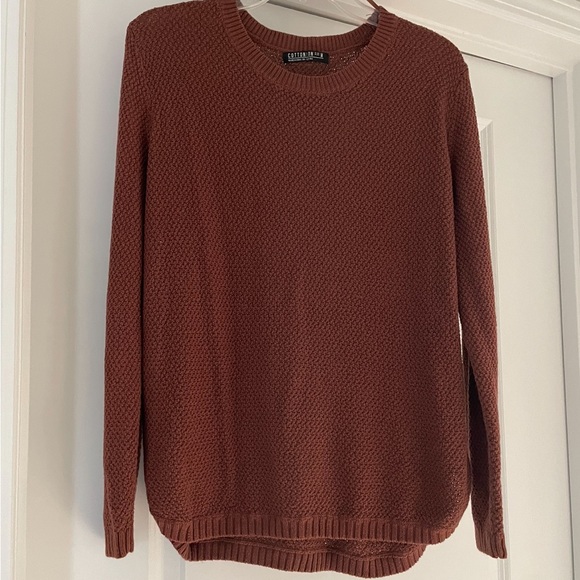EUC “Cotton On” Long Sleeve Brown Sweater, Sz Med HAND WASH NO BLEACH DRY FLAT - Picture 7 of 7